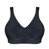 2x Playtex Comfort Revolution Flex Fit WireFree Womens Black Crop Top Bra Y1239H