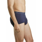 5Pk Bonds Men Extra Support Brief Boxer Shorts Undies Underwear M821 Bulk Navy