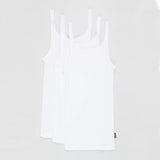 3 Pack Bonds Girls Kids White Teena Undergarments Comfy Cotton Singlet Tank Top UYG43A