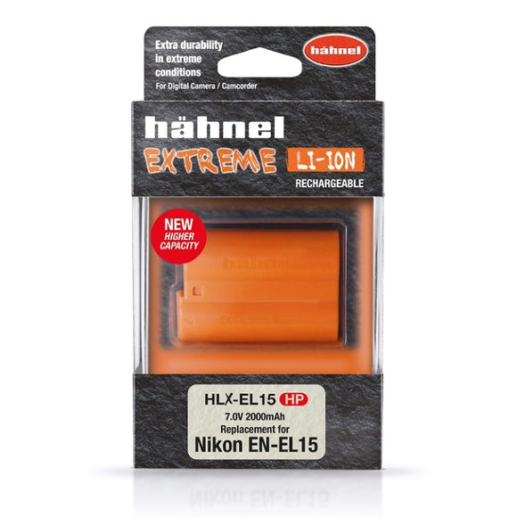 Hahnel Extreme EL-EN15HP 2000 mAh 7.0V HLX-EL15 Battery for Nikon Camera