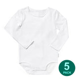 Bonds 5 Packs Baby Infant Wonderbodies Long Sleeve Bodysuit Wondersuit 0000-2 BY4RA