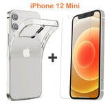 Apple iPhone 12 Mini Clear Case Cover and Anti-scratch Front Screen Protector