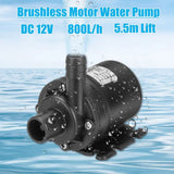 800L/h 12V 5.5m Ultra Quiet Brushless Motor Mini Submersible Water Pump Lift