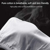 3pcs Washable Protective Reusable Cotton Anti Dust White Mouth Half Face Mask