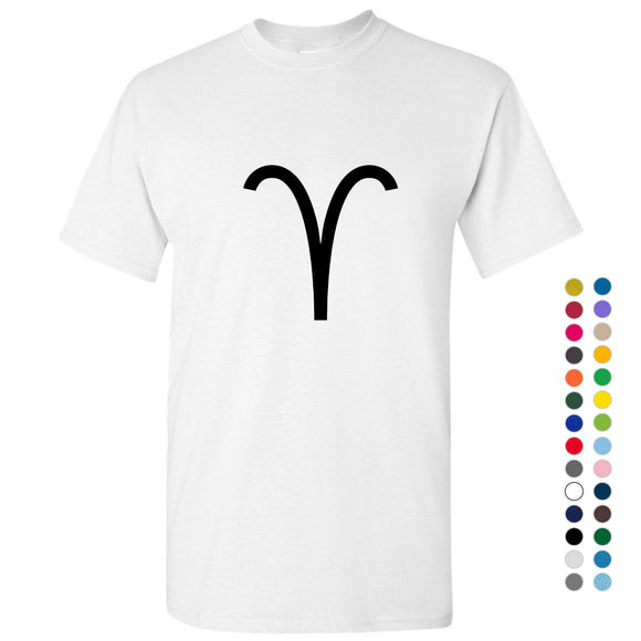 Aries Zodiac Horoscope Astrological Symbol Sign Men T Shirt Tee Top