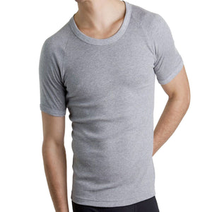 Bonds Crew Neck Raglan Blank Plain Basic Mens Grey T‑shirt Tee Top MB3937 GE2 Grey Marle 2