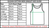 Gildan Red Tank Top Singlet Shirt S - 2XL Small Big Men's Heavy Cotton
