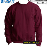 Gildan Maroon Heavy Blend Sweat Sweater Jumper Sweatshirt Mens S-XXL