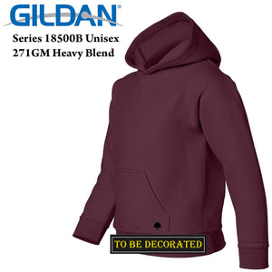 Gildan Maroon Hoodie Heavy Blend Hooded Sweater Boy Girl Youth Kids