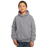 Gildan Sport Grey Hoodie Heavy Hooded Sweater Boy Girl Youth Kids