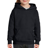 Gildan Black Hoodie Heavy Blend Hooded Sweater Boy Girl Youth Kids