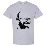 Mahatma Gandhi Hindi Indian Religion Hero Men Grey Classic T Shirt Tee Top