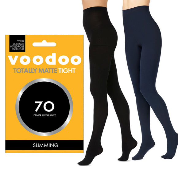 Voodoo Totally Matte Tight 70 Denier Slimming Women Stockings Pantyhose H31318