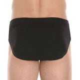 Holeproof 2 Pack Cotton Mock Rib Mens Briefs Jocks Underwear Black MZZX2A Undies