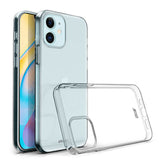 Apple iPhone 12 Clear Bumper Case Cover & 9H Tempered Glass Screen Protector