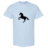 Cool Classic Vintage Running Wild Black Horse Mustang Pony Men T Shirt Tee Top