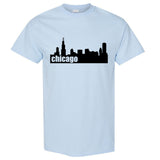 Chicago City Illinois USA America Skyscraper Art Men T Shirt Tee Top