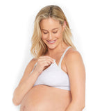 2x Bonds Maternity Nursing Breastfeeding Pregnancy Seamfree Crop Bra Grey YYCEY