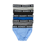 10 Pack Bonds Mens Assorted Cotton Hipster Briefs Undies Underwear M8DM5T Bulk