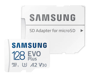 Samsung Evo Plus 128GB microSDXC 130MB/s V30 Memory Micro SD Card with Adapter