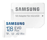 Samsung Evo Plus 128GB microSDXC 130MB/s V30 Memory Micro SD Card with Adapter