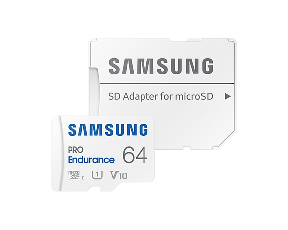 Samsung Micro SDXC 64GB Pro Endurance w Adapter UHS-1 C10 100MB/s Memory Card