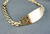 18k Gold plated with crystals elegant bangle bracelet