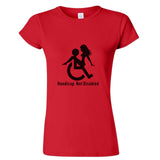 Handicap Not Disabled Funny Joke Rude Offensive Ladies Women T Shirt Tee Top