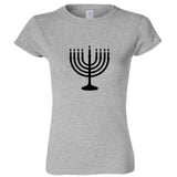 Jewish Judism Festival Celebration Hanukkah Ladies Women T Shirt Tee Top Logo