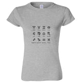 Zodiac Horoscope Astro Astrological Symbol Sign Ladies Women T Shirt Tee Top