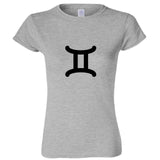 Gemini 2 Zodiac Horoscope Astrological Symbol Sign Ladies Women T Shirt Tee Top