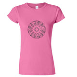 Unique Zodiac Horoscope Astrological Symbol Sign Ladies Women T Shirt Tee Top