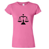 Libra Zodiac Horoscope Astrological Symbol Sign Ladies Women T Shirt Tee Top