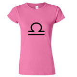 Libra Zodiac Horoscope Astrological Symbol Sign Ladies Women T Shirt Tee Top