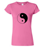 Ying Yang Tao Unique Spiritual Chinese Philosophy Ladies Women T Shirt Tee Top