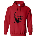 Mahatma Gandhi Indian Hero Mens Red Hoodie Basic Hooded Sweat Sweater