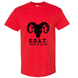 GOAT Greatest Of All Time Bighorn Sheep Head Men T Shirt Tee Top