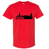 Chicago City Illinois USA America Skyscraper Art Men T Shirt Tee Top