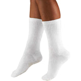 10 Pair Rio Active Crew Cotton Rich Mens Business Sports White Socks Bulk S7266W