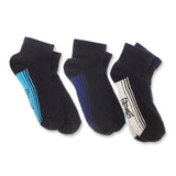 12x Rio Low Cut Cotton Rich Stretchables Cushion Men Black White Crew Socks Bulk SYHD3G