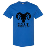 GOAT Greatest Of All Time Bighorn Sheep Head Men T Shirt Tee Top