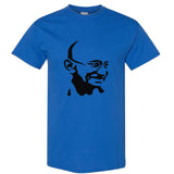 Mahatma Gandhi Hindi Indian Religion Hero Men Blue Classic T Shirt Tee Top