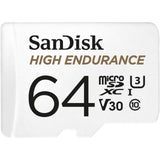 SanDisk High Endurance 64GB UHS Speed Class 3 microSDXC Memory Card with Adapter