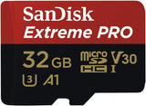 SanDisk Extreme PRO 32GB C10 MicroSDHC 100MB/s Micro SD Memory Card with Adaptor