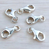 1000pcs Silver Necklace Bracelet Keyring Swivel Parrot Lobster Clasp Hooks Clips Findings