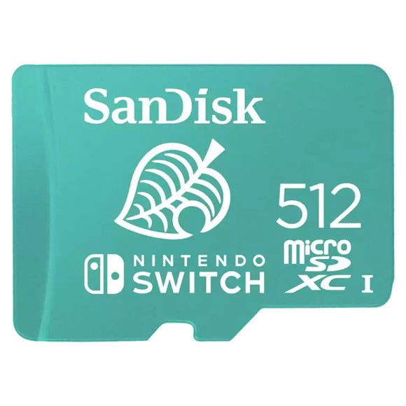 SanDisk Nintendo Switch 512GB U3 C10 UHS-1 100MB/s Micro SDXC Memory Card