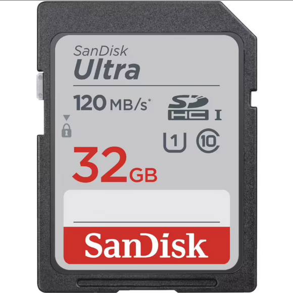 SanDisk Ultra 32GB SDHC UHS-I C10 UHS-I 120MB/s SD Memory Card