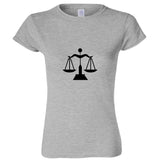 Libra Zodiac Horoscope Astrological Symbol Sign Ladies Women T Shirt Tee Top