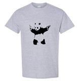 Street Art Graffiti Gangster Giant Panda Gun Bear Men T Shirt Tee Top