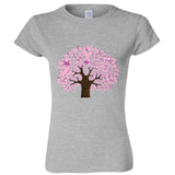 Breast Cancer Tree Support Awareness Pink Ribbon Ladies Women T Shirt Tee Top